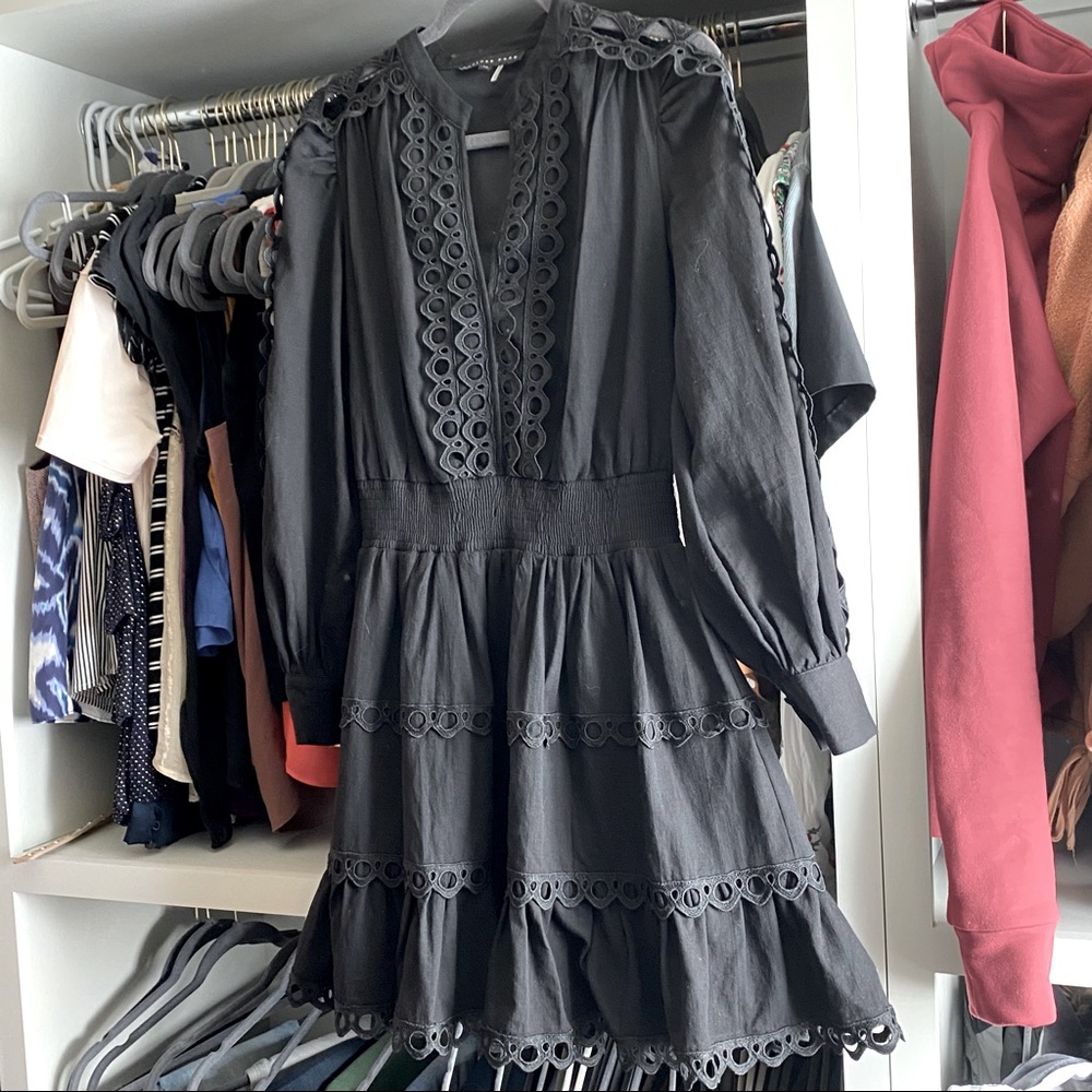 Black dress with cutout lace detail.  XS Endless Rose brand